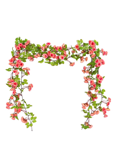 Имитация роз, искусственные цветы, виноградные лозы, настенные ковры, намоточные водопроводные трубы для кондиционирования воздуха, блокировка и украшение потолка гостиной пластиковыми растениями