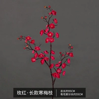 Длинная версия зимнего сливового и розово-красного цветов.