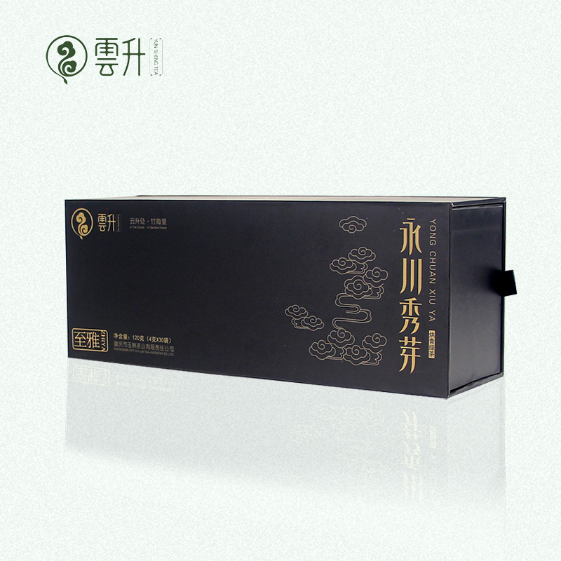 Cloud Liter 2022 Morning Spring Ming Former Tea Yongchuan Show Sprout High-end Delivery Gifts of Tea Ceremony Tea Ceremony Gift Boxes of the same sum to the Ya 120g
