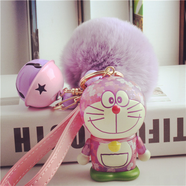 Key chain cat ladies bag ornaments Rex rabbit fur ball cute key chain key ornaments