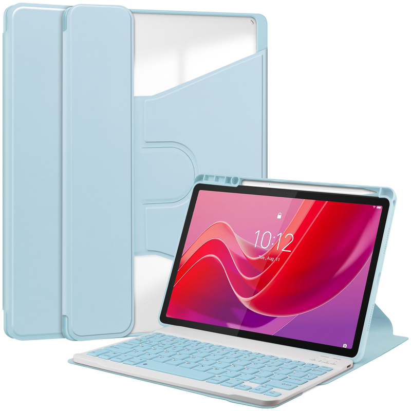 Suitable for 2025 New Lenovo Xiaoxin Pad Protective Idea Leather Case 11inch Anti-Fall Full Coverage Tb335Fc/Uc Rotating Stand Lenovo with Pen Slot Tb336Zu Keyboard and Mouse Tablet Case