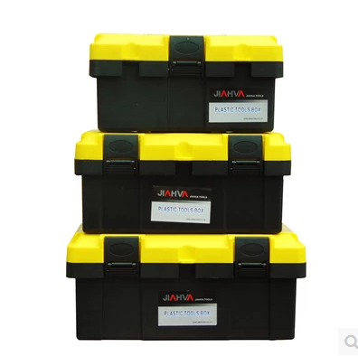 Toolbox plastic household hardware thickened large, medium and small multi-function car storage box