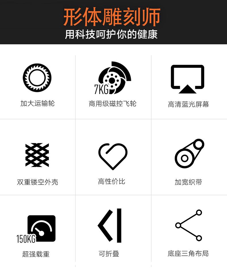 全球健身器材供应商 昌隆 可折叠磁控划船机 锻炼全身80%肌肉 图4