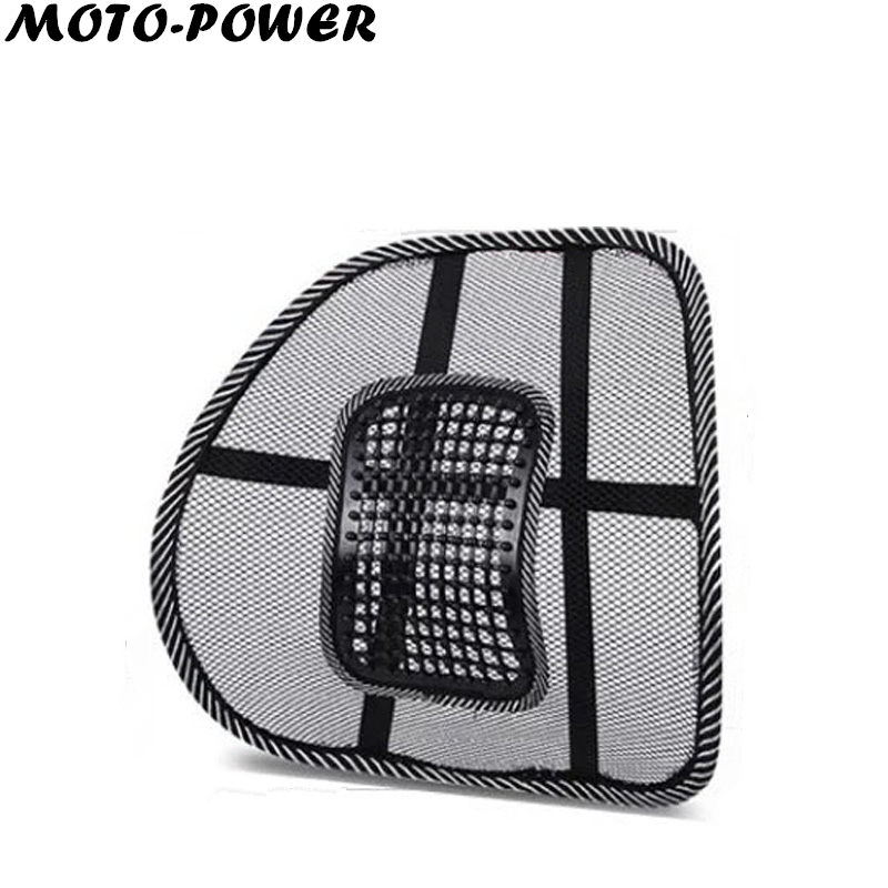 Car waist cushion four seasons breathable mesh pillow car household dining table and chair office seat with massage grain