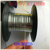 Mark anti-counterfeiting cloth tag clothing accessories 0 8mm black anti-counterfeiting collar tag cloth label paper security line 2mm