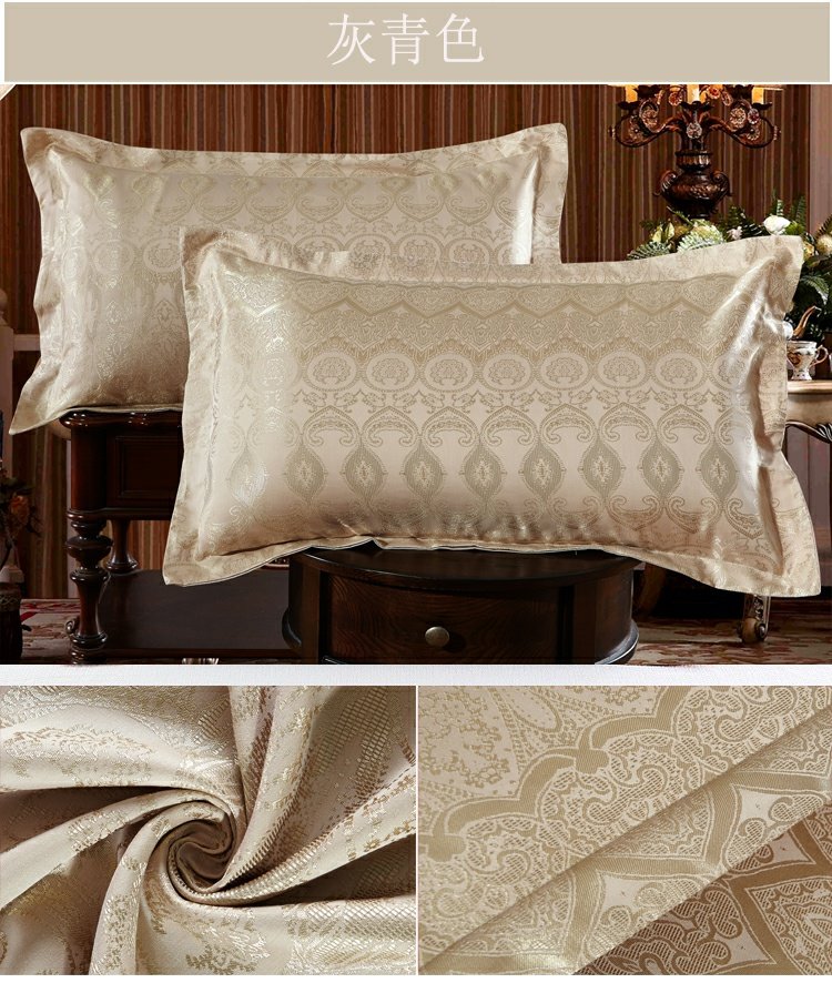 Bốn mùa nóng duy nhất màu hồng gối bông satin satin gối lõi đặt bông vải gối cặp - Gối trường hợp gối chữ c