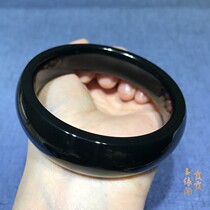 (Xiaxia Yuyu Pavilion) Xinjiang Hetian Jade Tower Green Bracelet Level 1 Fine Material Black Green Jade Bracelet Bracelet