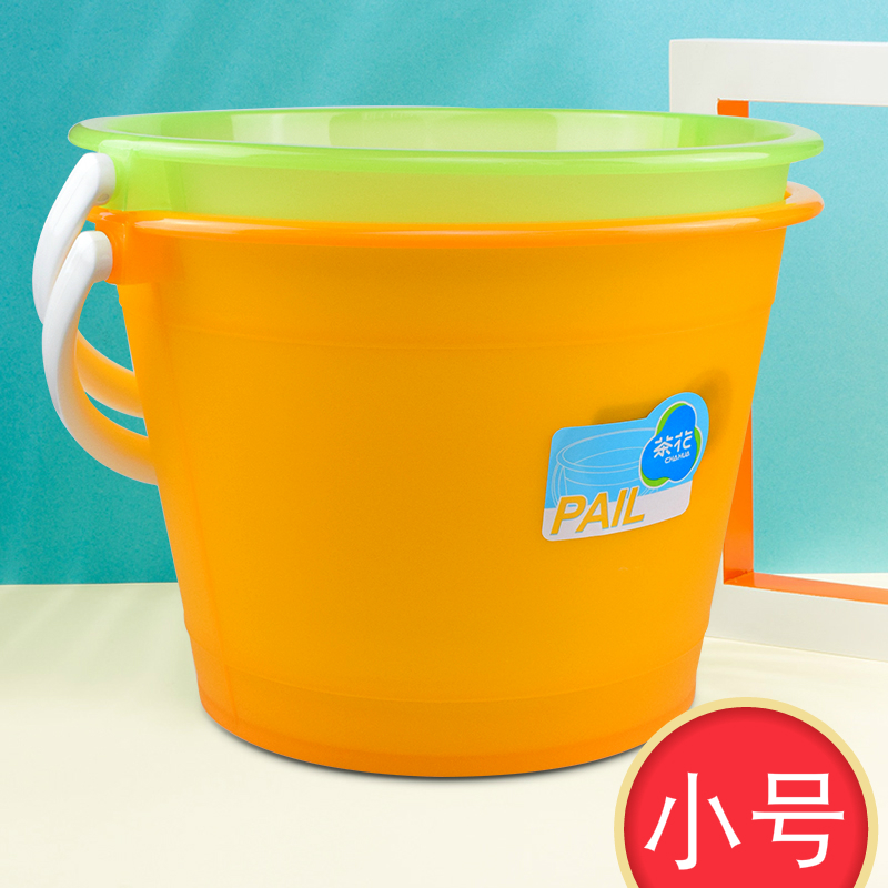 Tea flower bucket 27CM plastic bucket 5 5L gorgeous bucket fishing bucket 0 33KG Car wash lift bucket 0209