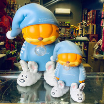 Genuine zcwo Garfield ornaments hand Doll Doll model toy large Trend Tide play cute wearing pajamas