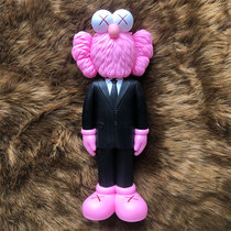 mand kaws Sesame Street bff doll black pink suit desktop ornaments doll hand OriginalFake