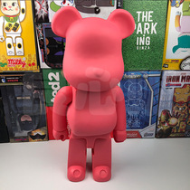 bearbrick violent bear Building block bear trend doll doll hand-made model ornaments pure pink 1000%