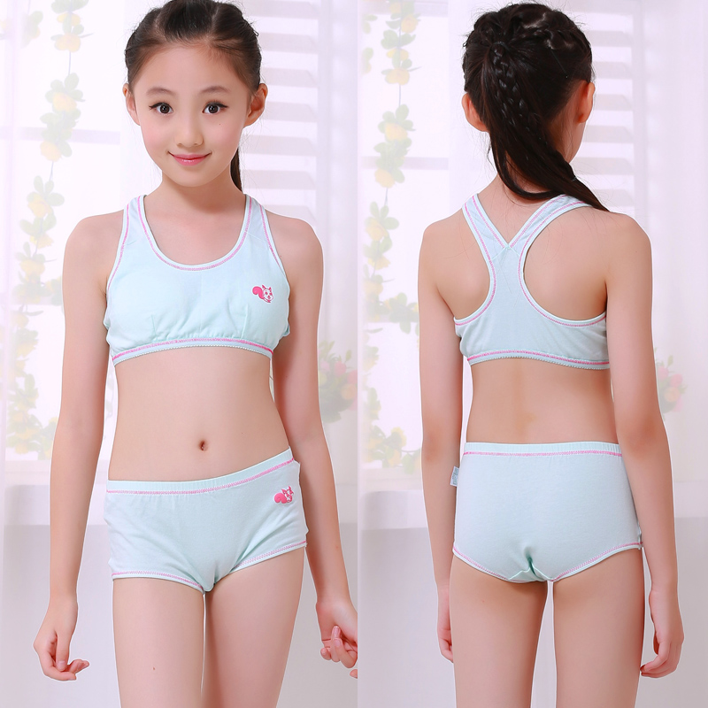Cotton children's underwear vest student sports bra big children girl child development period chest wrap girl condole belt treasure