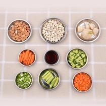 Stainless steel saucer small saucer small plate seasoning plate seasoning dish saucer snack dish sauce saucer dish