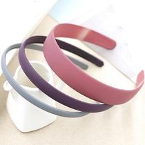 Korean matte headband frosted wide side with teeth non-slip thin narrow edge elegant gray plastic acrylic headband hairpin