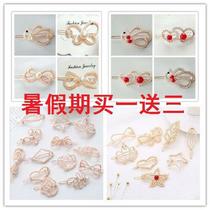 Buy one get three hairclip grab clip hairpin adult hair hoop clip top clip banghai clip hair accessories Hairband one-sided clip
