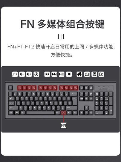 Shuangfeiyan 3000N Wireless Keyboard and Mouse Set Silent USB Keyboard and Mouse for Laptop Desktop Computer Office Gaming