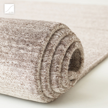High-end imported gray wool and silk Villa living room atmospheric simple carpet floor mat modern coffee table blanket pure handmade