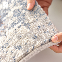 Belgian original imported high-grade carpet living room bedroom bedside blanket designer recommends Nordic Blue Villa blanket