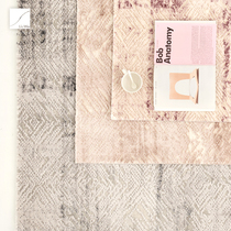 High quality Turkish imported carpet modern minimalist wind gray white carpet soft three-dimensional texture living room carpet recommended