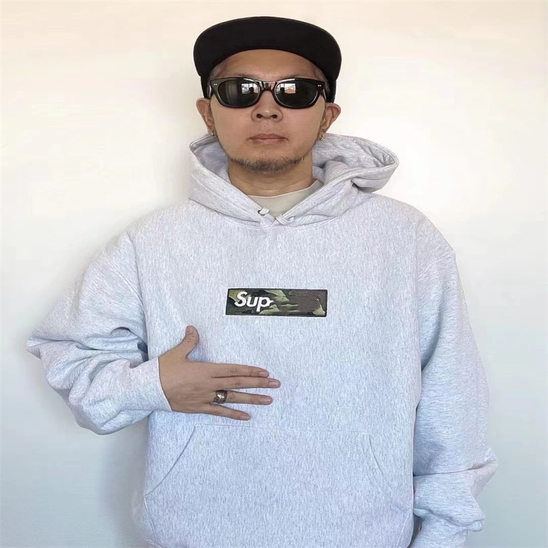 In Stock 23Fw Box Logo Camouflage Classic Bogo Embroidered Letter American Style Trendy Brand Fleece-Lined Hooded Sweatshirt ins In Stock 23Fw Box Logo Camouflage Classic Bogo Embroidered Letter American Style Trendy Brand Fleece-Lined Hooded Sweatshirt ins