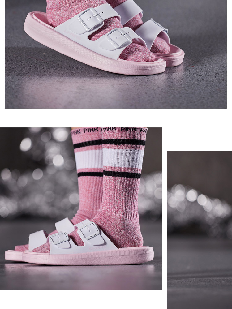 Trung Quốc Li Ning dép nam và nữ giày thể thao mặc 2019 mới Clap mùa hè nhà đôi giày mẫu - Dép thể thao dép hot trend năm 2021