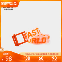 (Unisex and men-alike) black whale sporty alphabet print belt 2019 spring and autumn PVC material