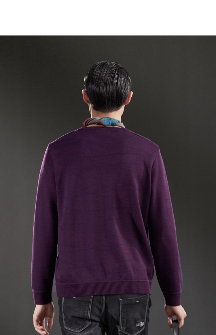 Áo len dài tay kiểu dáng cơ bản của HLA / Haicang thời trang h&m