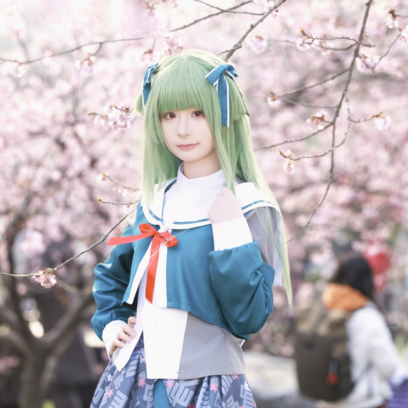 千恋万花cos服幼刀丛雨校服cos全套+假发!130元性价比王_Cosplay女装_淘宝游戏网