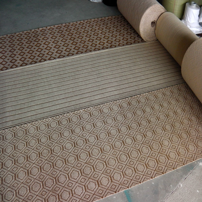 Cafe Camel Hexagon Jacquard Cafe Camel Corduroy Thảm Nhà Thảm Phòng ngủ Hành lang Tầng phòng khách Thảm lối đi Thảm thảm cao su trải sàn