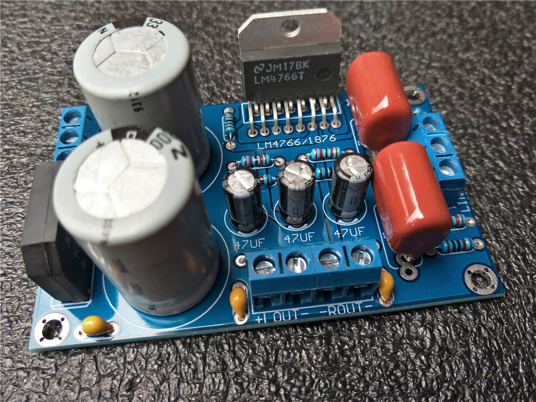 LM1876TF LM4766T power amplifier board two-channel fever PCB empty board spare parts finished product (prelude series)