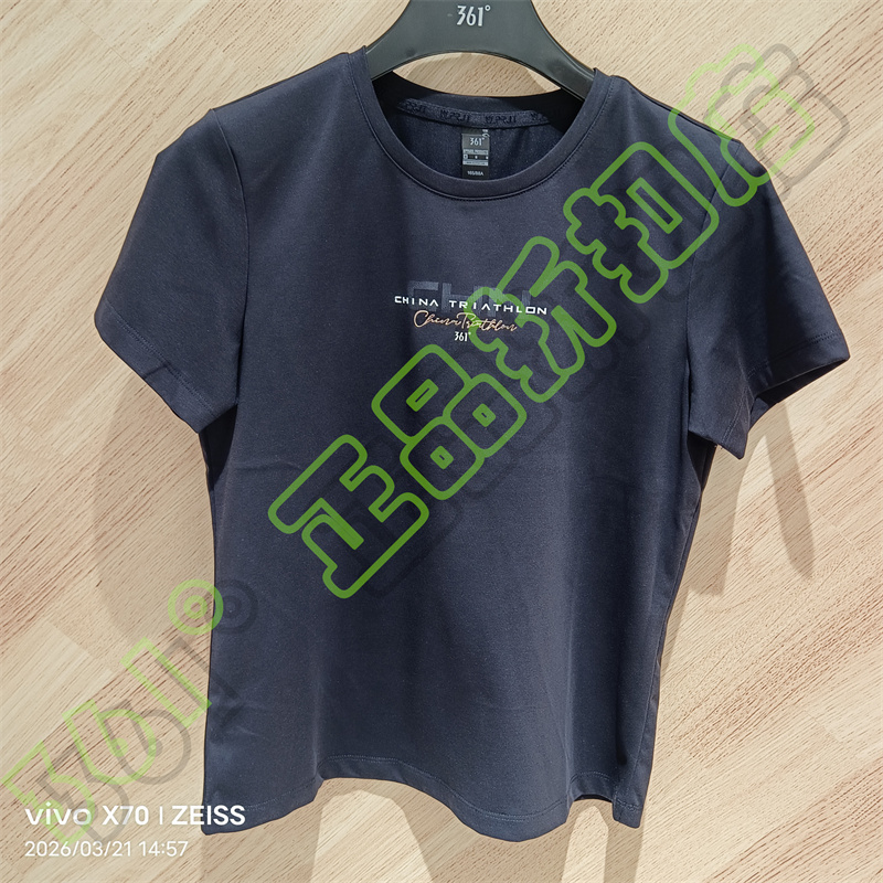361 Degree Women's Short-Sleeved 2026 Summer New Loose Sweatshirt Knitted Round Neck Short-Sleeved T-Shirt 562624012