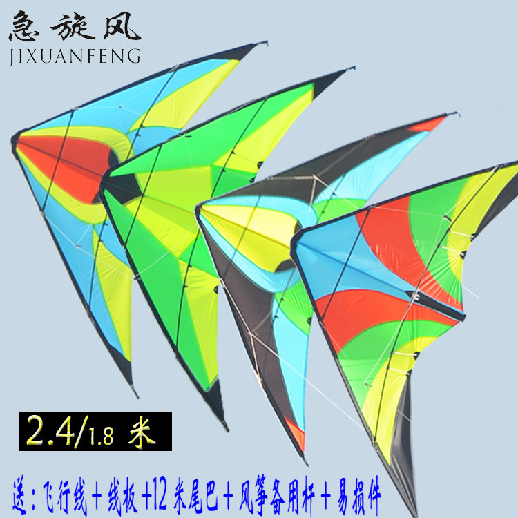 New High-end Two-lane Stunt Sports Kite Rewire Sports Triangle Technical Kite Beginner Sports Kite