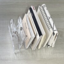 ins transparent acrylic desktop display rack eye shadow containing the seven-g-divided exhibition shelf Japanese style large number