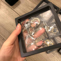 Ins Ouyang Nana with PE Film Jewelry Storage Box Earrings Bracelet Necklace Ring Jewelry Box Combination Set
