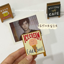 Ins desktop vertical photo clip message clip creative ornaments photo props small wooden clip student girl heart