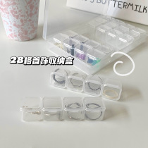 Treasure containing ins transparent 28 g first decorated case ear nail box large capacity ornament box jewellery box handmade box