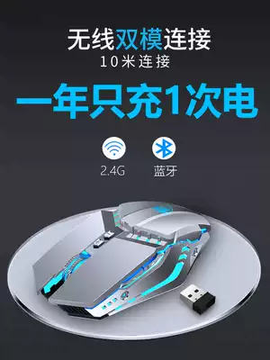 Wrangler Rechargeable Wireless Mouse unlimited mechanical notebook computer e-sports games mobile phone tablet ipad dedicated Bluetooth Lenovo silent girl cute pink mac silent