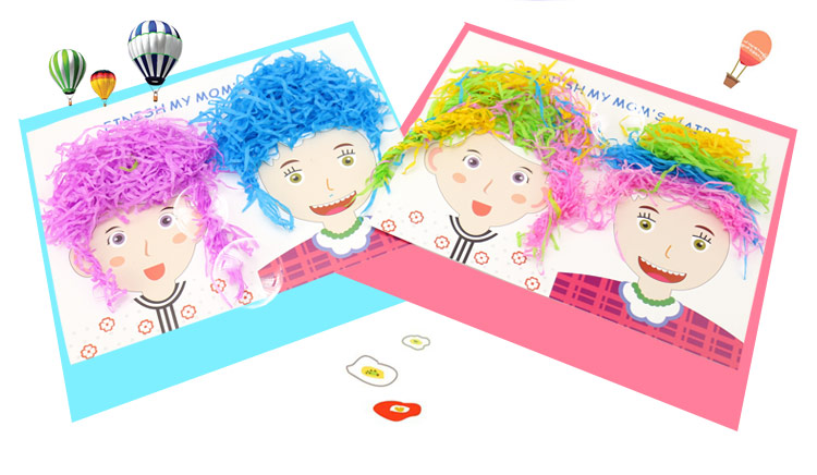 Quà tặng tạ ơn Bố mẹ Thiết kế tóc Gia đình Sáng tạo Handmade Chất liệu Gói Mẫu giáo tự làm cách làm đồ dùng đồ chơi tự tạo
