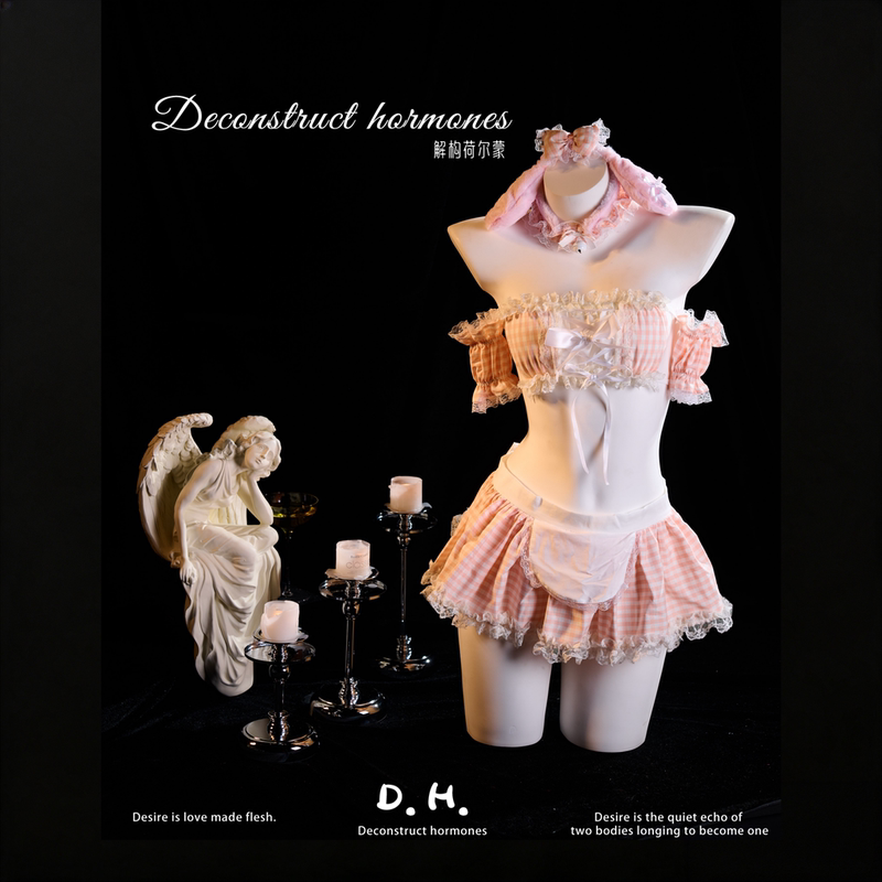 Deconstructed Hormones, the Sweet and Cute Maid-Style Lingerie with a Touch of Qqny Cuteness and Bunny Ears