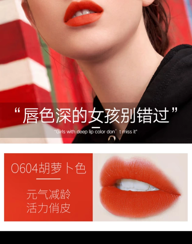 colorkey Kelach Velvet Matte Matte Air Lip Glaze Lip Gloss B605 Son môi Li Jiaqi Đề xuất R601 - Son bóng / Liquid Rouge