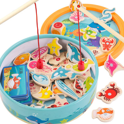 宝宝钓鱼玩具磁性开发幼儿童1一3周岁2半婴儿