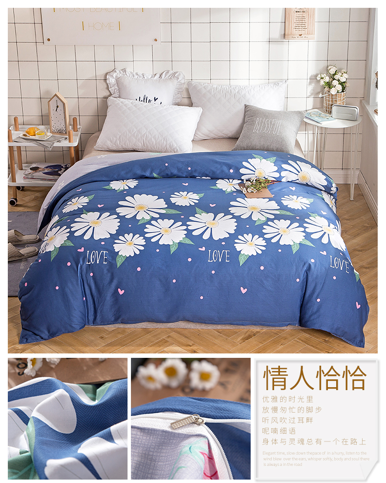 Nam cực tất cả- bông quilt cover quilt cover quilt cover cotton đơn giản quilt cover cotton 1.5 1.8 m duy nhất quilt bìa