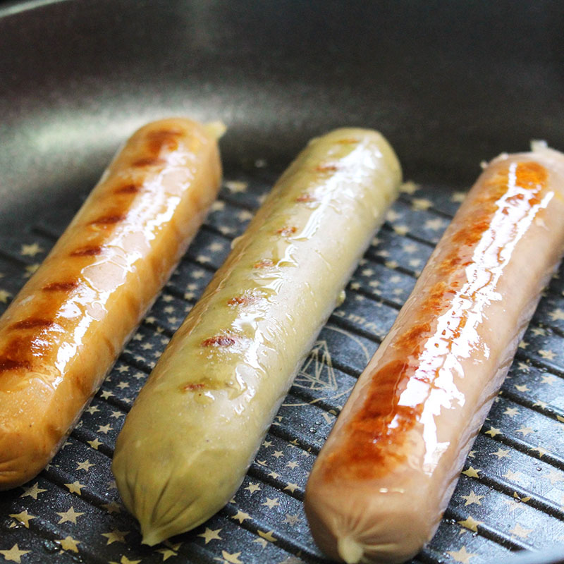 Medium Grain Wan Veal Beef Breakfast Sausage 1kg Fire Leg Sausage Sausage Ready-to-eat Hotel Catering Pork Chicken