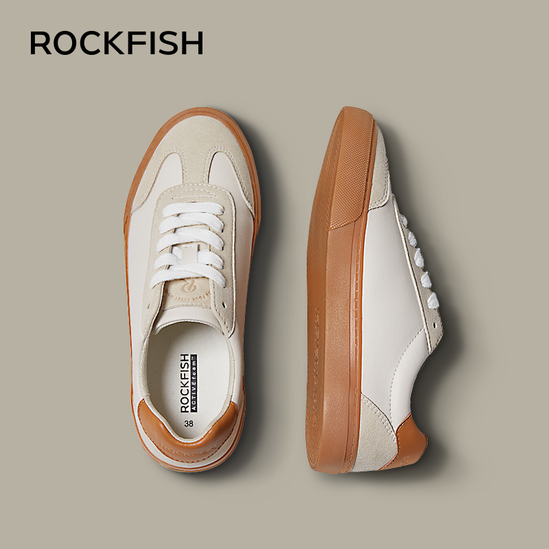 Rockfish retro moral training shoes women's 2021 new small group Forrest Gump board shoes autumn and winter women's shoes lovers casual shoes