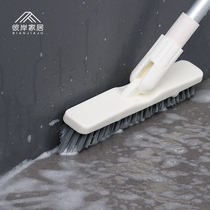Toilet floor brush tile bathroom long handle hard brush toilet no dead corner gap cleaning multifunctional hard brush