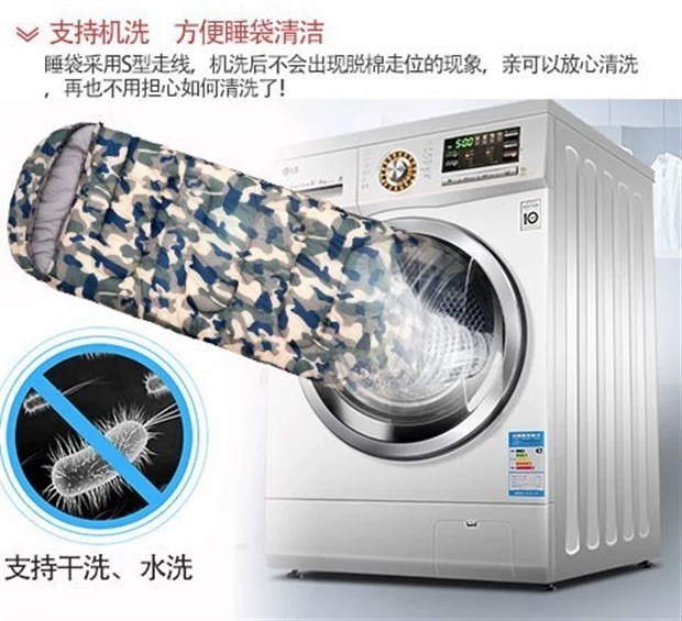 Người lớn siêu dày chân học sinh ngoài trời nghỉ trưa ăn ngủ túi xe cộng với bông thám hiểm mùa đông dày - Túi ngủ