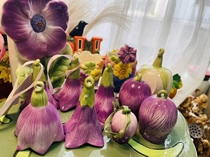 Wind chimes bells flowers home decorations flower decorations wine cabinets porch living room ceramics simple office crafts