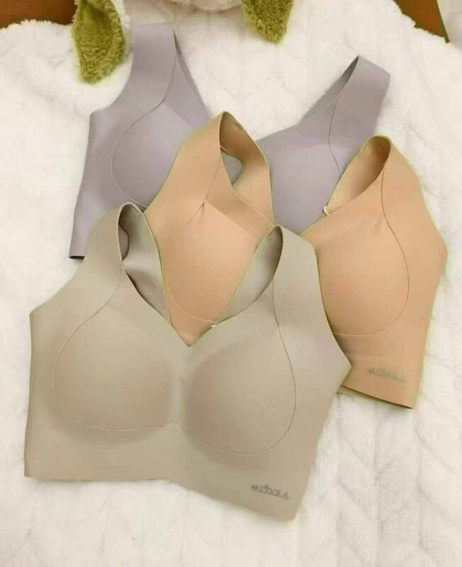 Spring and Summer New Product Yw4191 Light Cup Seamless Zero-Restraint Wire-Free Large Cup Bra