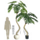 Simulated dragon scale spring taro large floor-standing simulated green plant