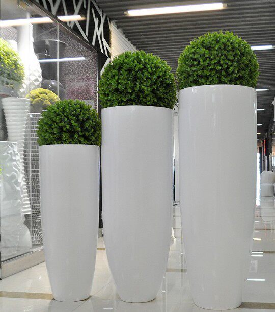 Golden Sub Warhead Floor Vases Living Vases Living-room Hotel Decoration Pendulum inserts Flower Pots Fiberglass Composite Floral